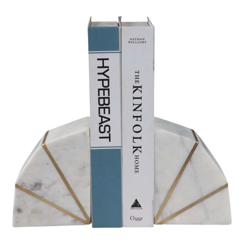 S/2 Marble Accent Bookends image number 1
