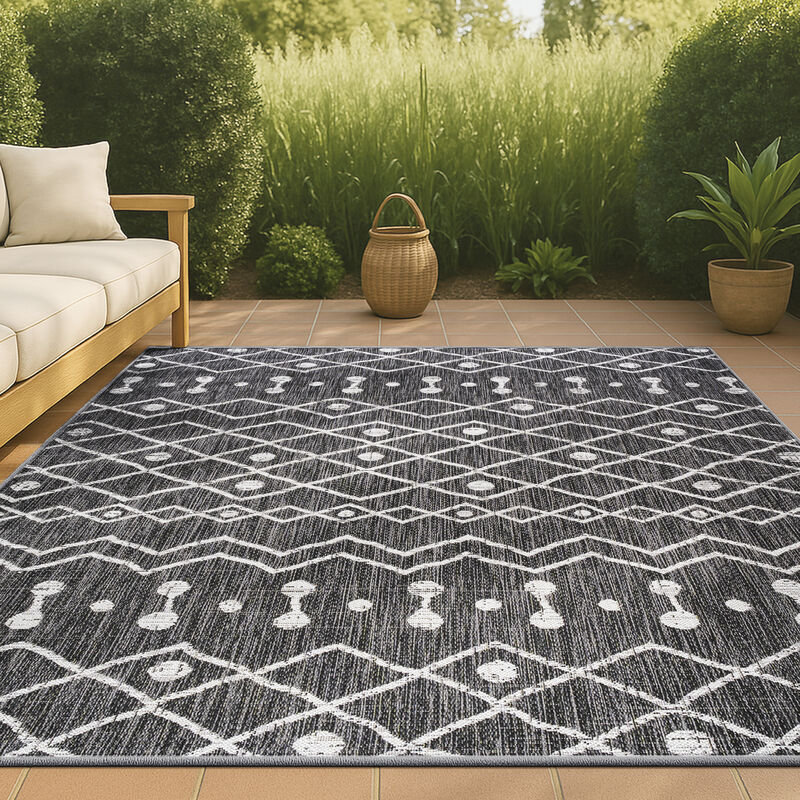 Nokat Tribal Bohemian Indoor/Outdoor Area Rug