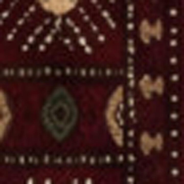 HomeRoots Floral Medallion Runner Rug
