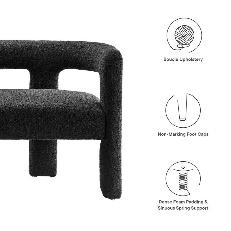 Modway Kayla Boucle Upholstered Loveseat image number 1