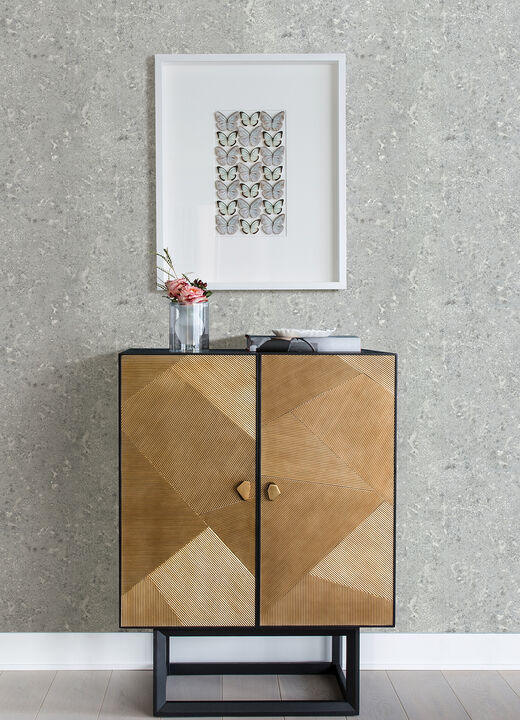 Kulta Silver Cemented Wallpaper