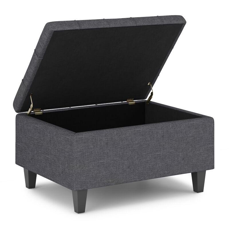 Simpli Home Harrison Small Coffee Table Storage Ottoman image number 2