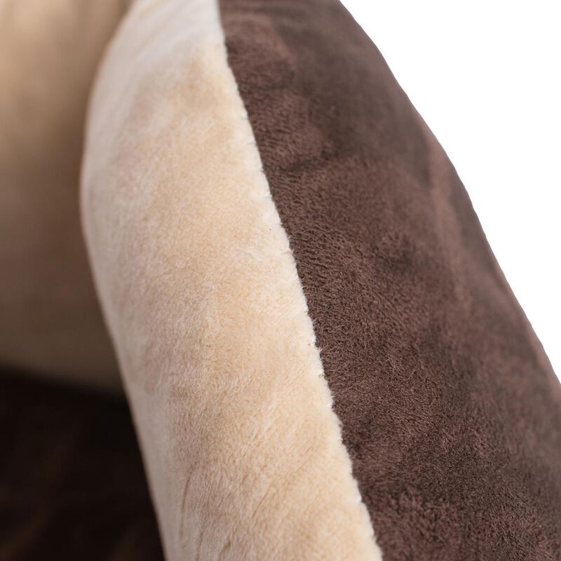 Armarkat Pet Bed With Polyfill In Beige & Mocha For Cats And Extra Small Dogs