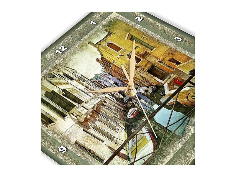 Overlooking Canal Venice Wall Clock 10 Inch Home Decor image number 3