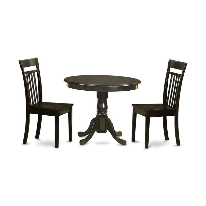 3 Pc Kitchen Table set-Kitchen Table and 2 Dining Chairs