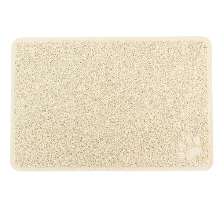 Gibson Everyday Pet Elements 23.6 x 15.75 Inch Paw Print Placemat in Tan
