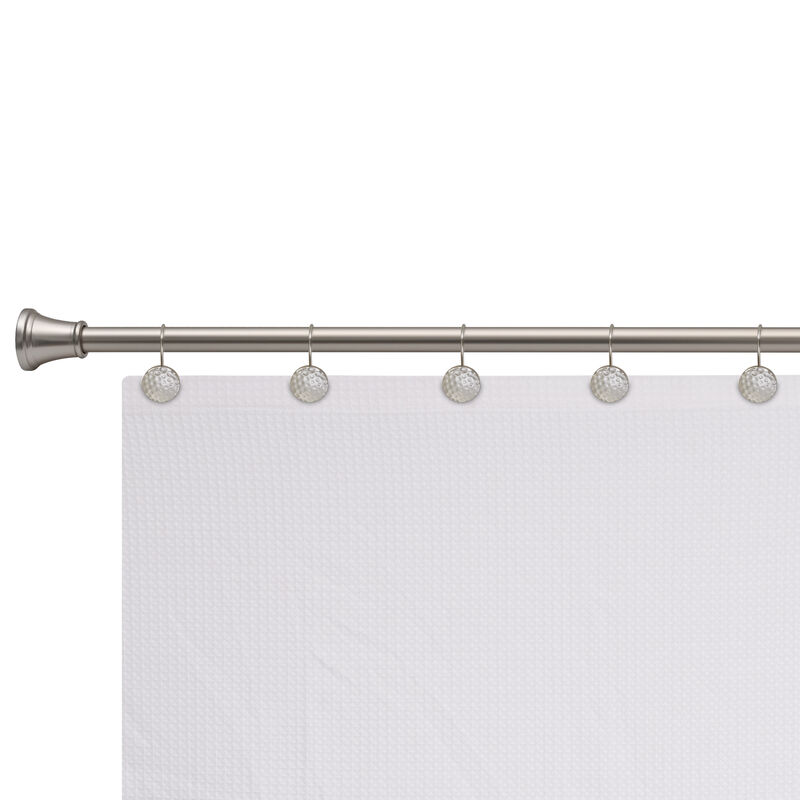 Metal Shower Curtain Hooks, Set of 12 image number 6