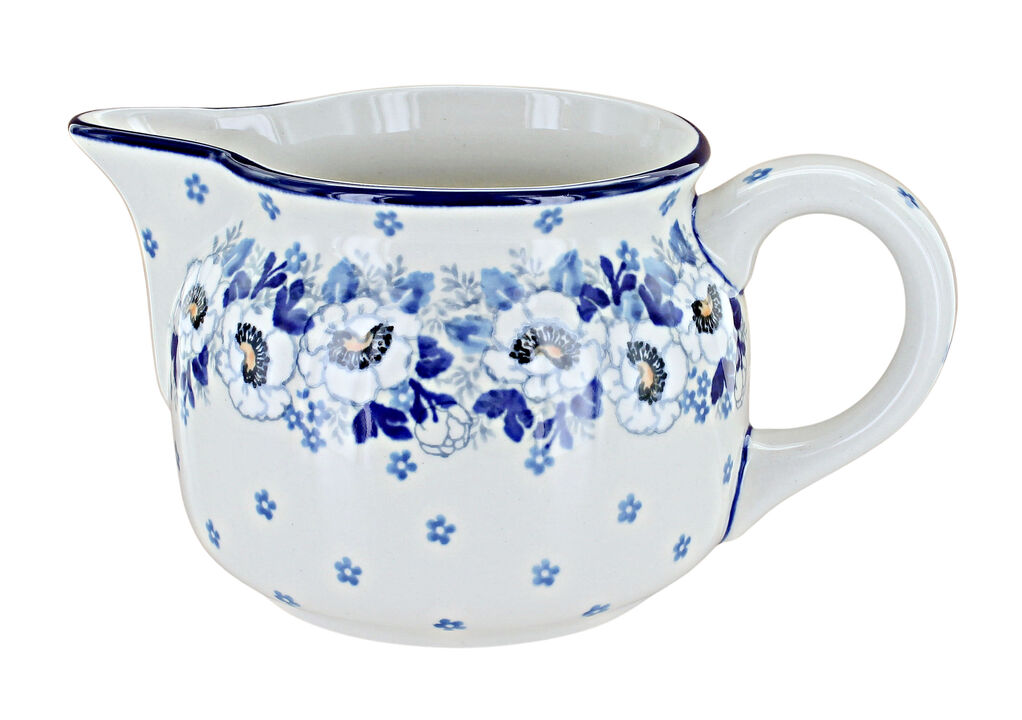 Blue Rose Polish Pottery Georgia Blue Small Pitcher