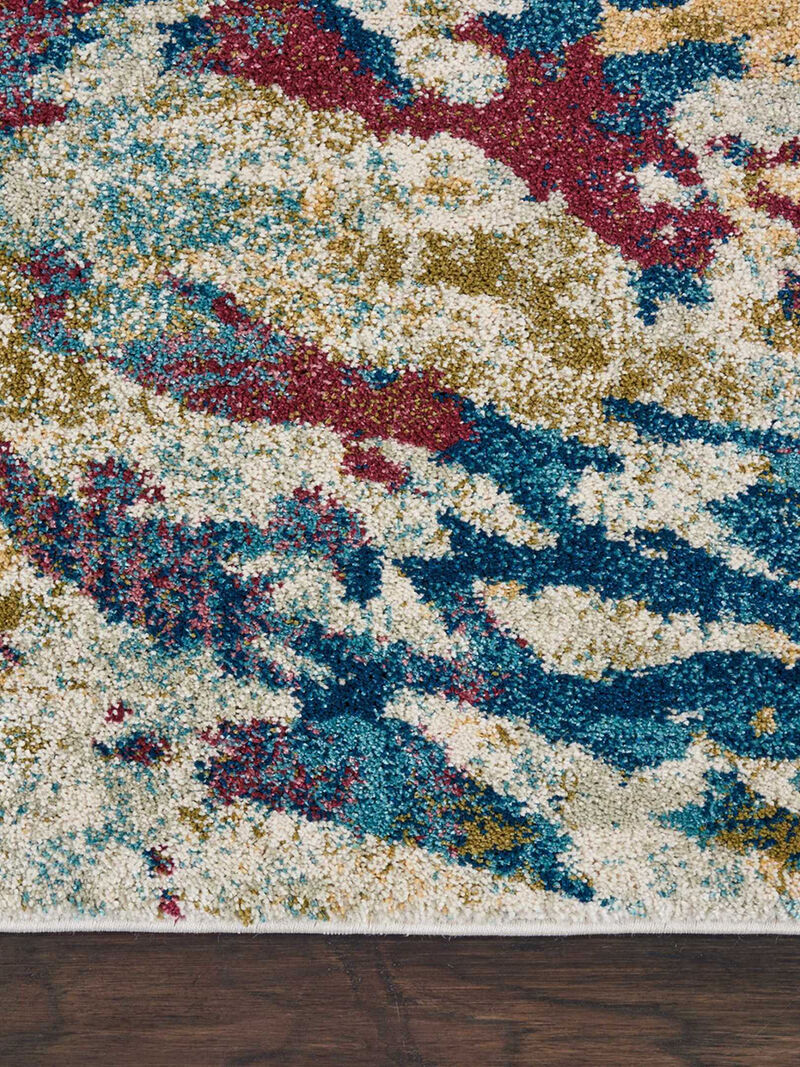 Fusion FSS10 Cream/Multicolor 7'10" x 10'6" Rug