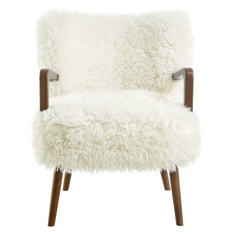 Zerra Faux Shearling Accent Armchair image number 5