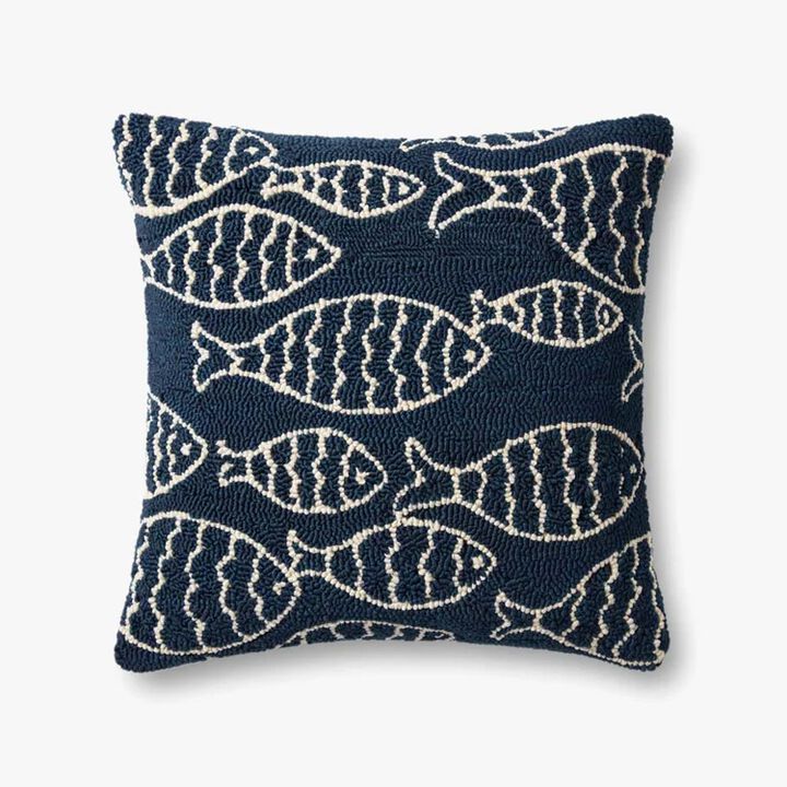P0908 Navy 22"x22" Down Pillow