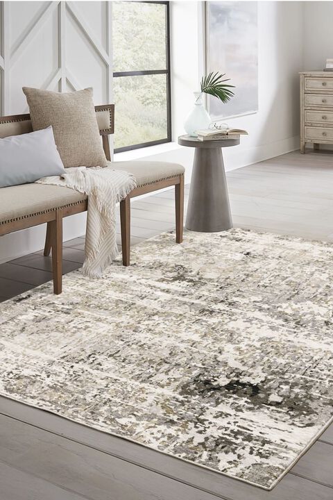 Nebulous 91L Grey 3'3" x 5' Rug