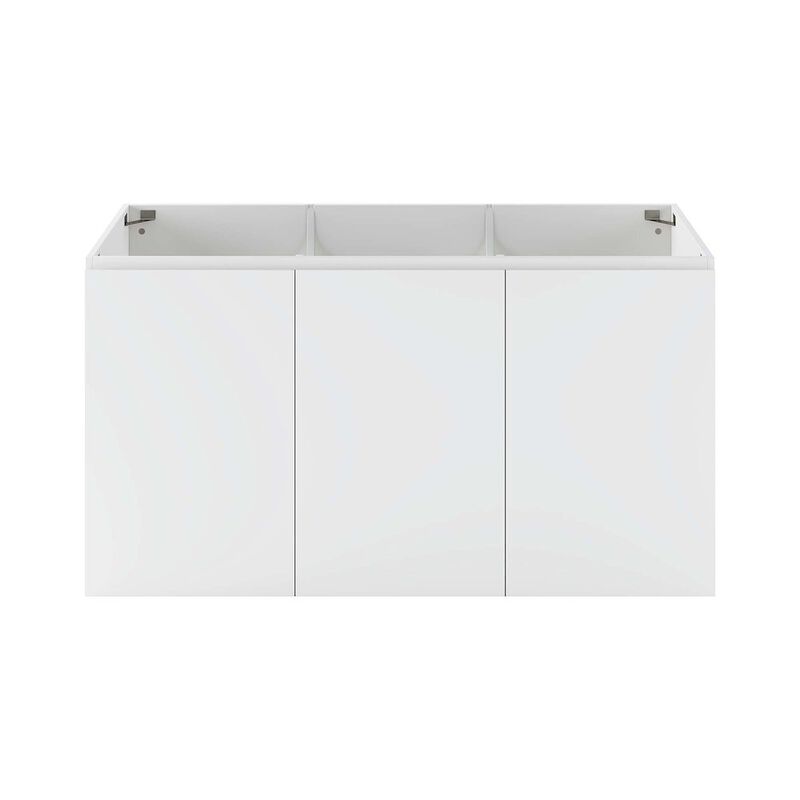 Modway Vitality 47" Particleboard Melamine Wall-Mount Bathroom Vanity in White image number 6