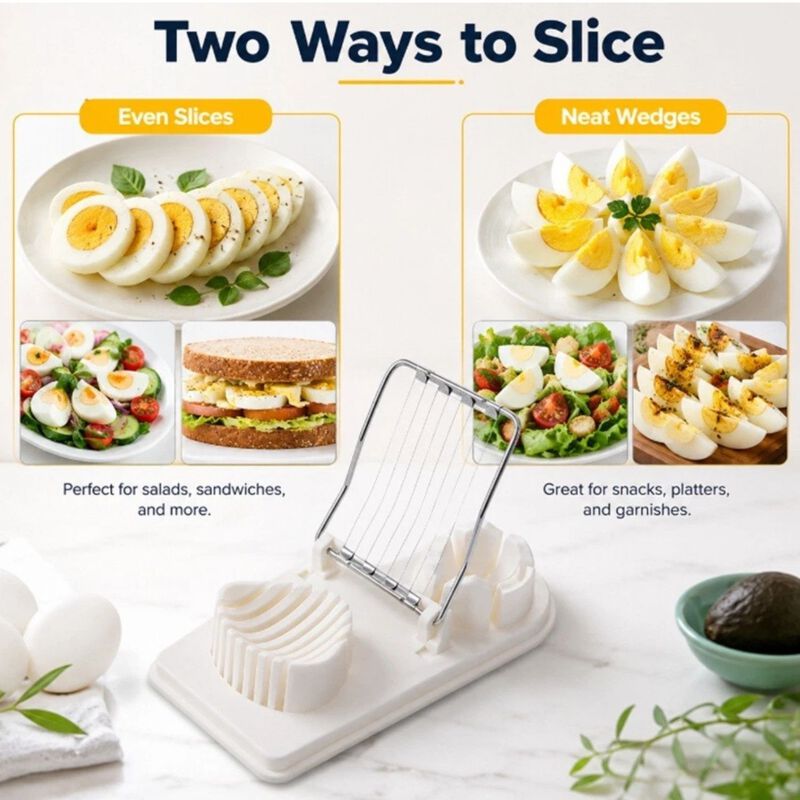 2-in-1 Stainless Steel Egg Slicer image number 2