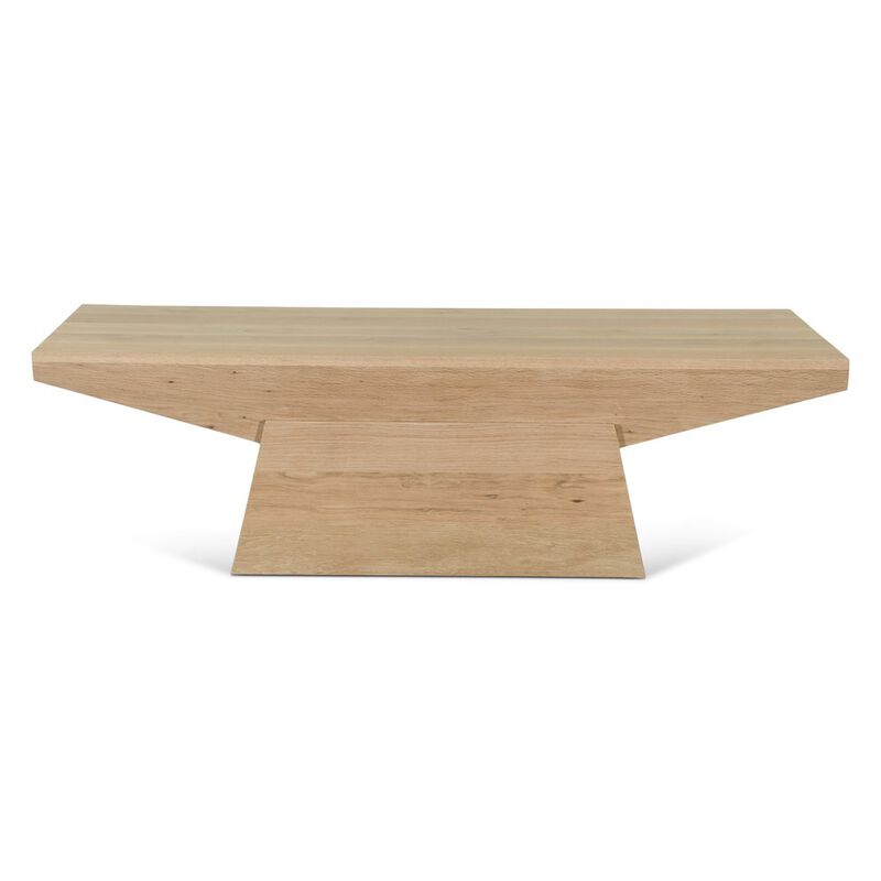 World Interiors Incus 58" Coffee Table in Oak image number 2