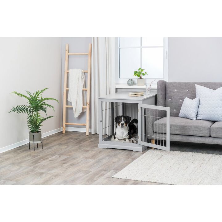 TRIXIE Dog Crate, Wooden Indoor Kennel Furniture for Dogs Up to 66 lb