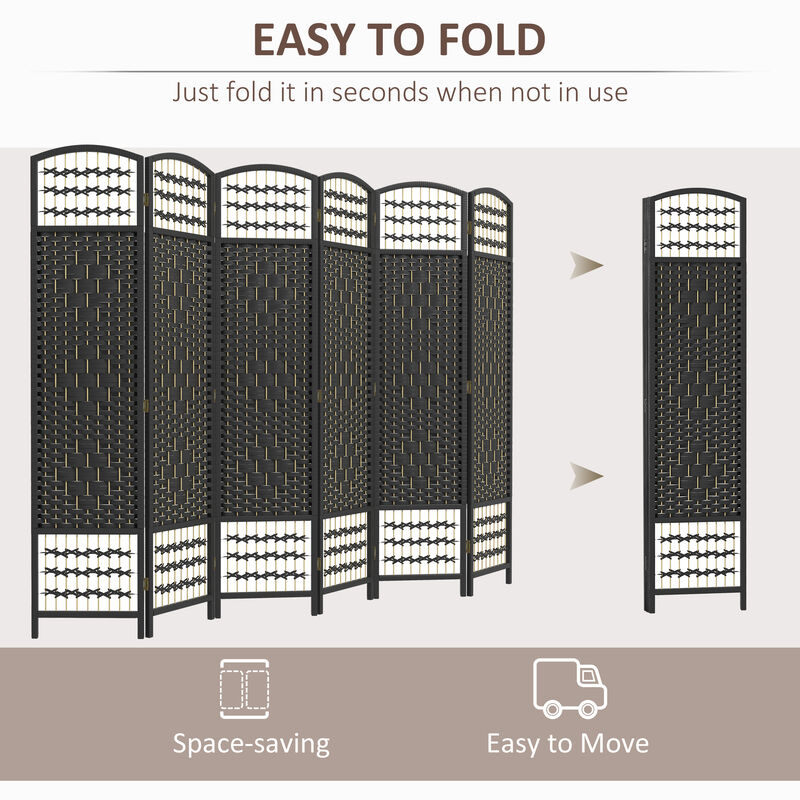 Hivvago 6-Panel Indoor Privacy Screen for Home or Office Use image number 3