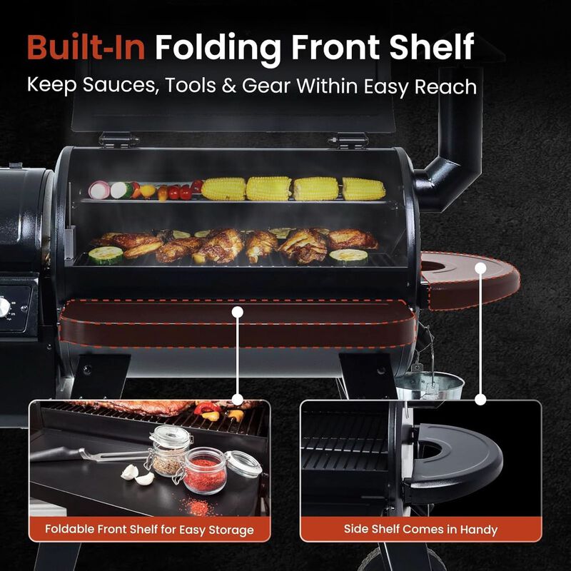 ShipItFurniture ZPG450A Pellet Grill Smoker 459 sq in - PID V2.1 Controller image number 3