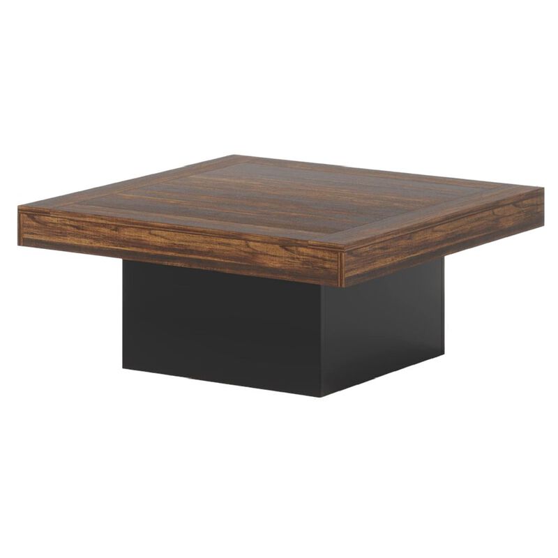 Indoor & Outdoor Rattan Table &ndash; Coffee Table with Elegant Woven Design