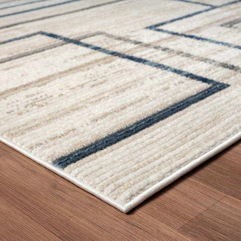 LR Home Bristol Performance Blend Area Rug Indoor