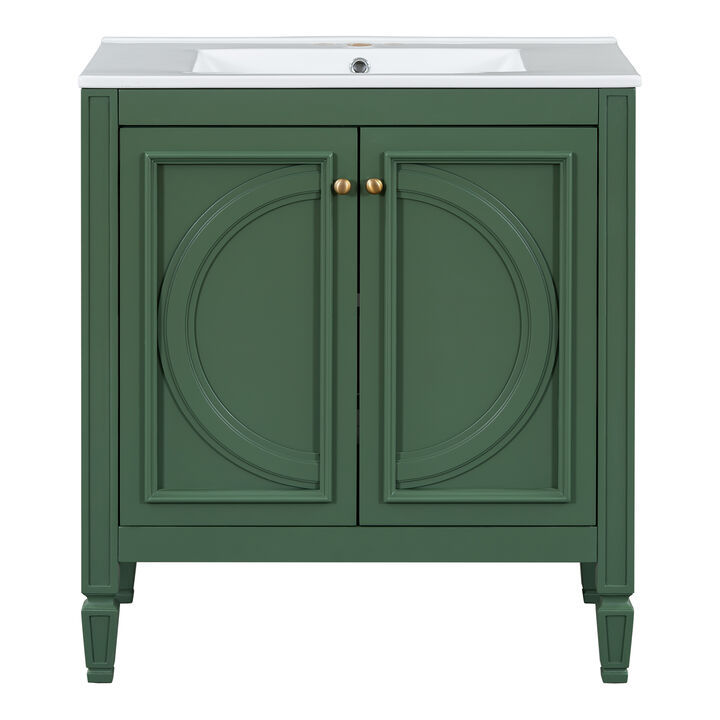Merax Bathroom Vanity with Sink and 2 Doors