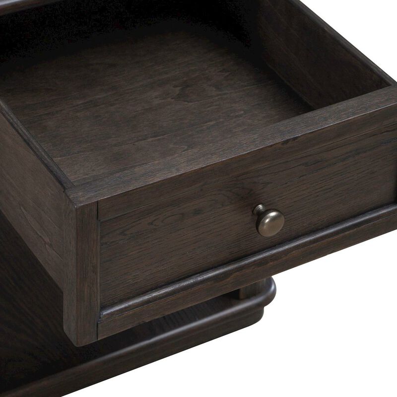Liberty Furniture Wallace End Table for Living Room - Aged Oak image number 6