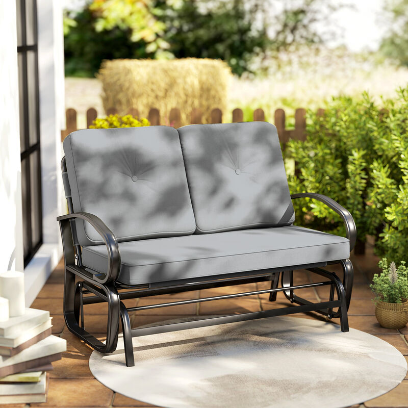 Hivvago 2-Person Outdoor Glider Bench image number 7