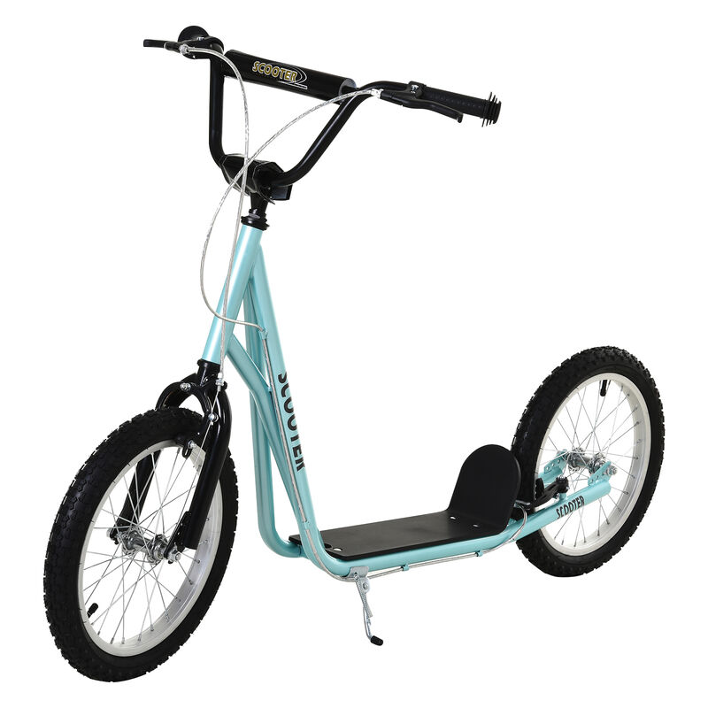 BreeBe Youth Scooter Kick Scooter, Max Load 220 LBS., with Adjustable Handlebar, 16" Inflatable Wheels, Dual Brakes image number 0