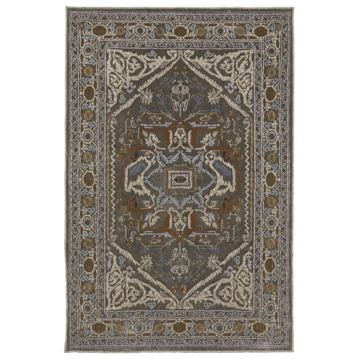 HomeRoots Medallion Area Rug