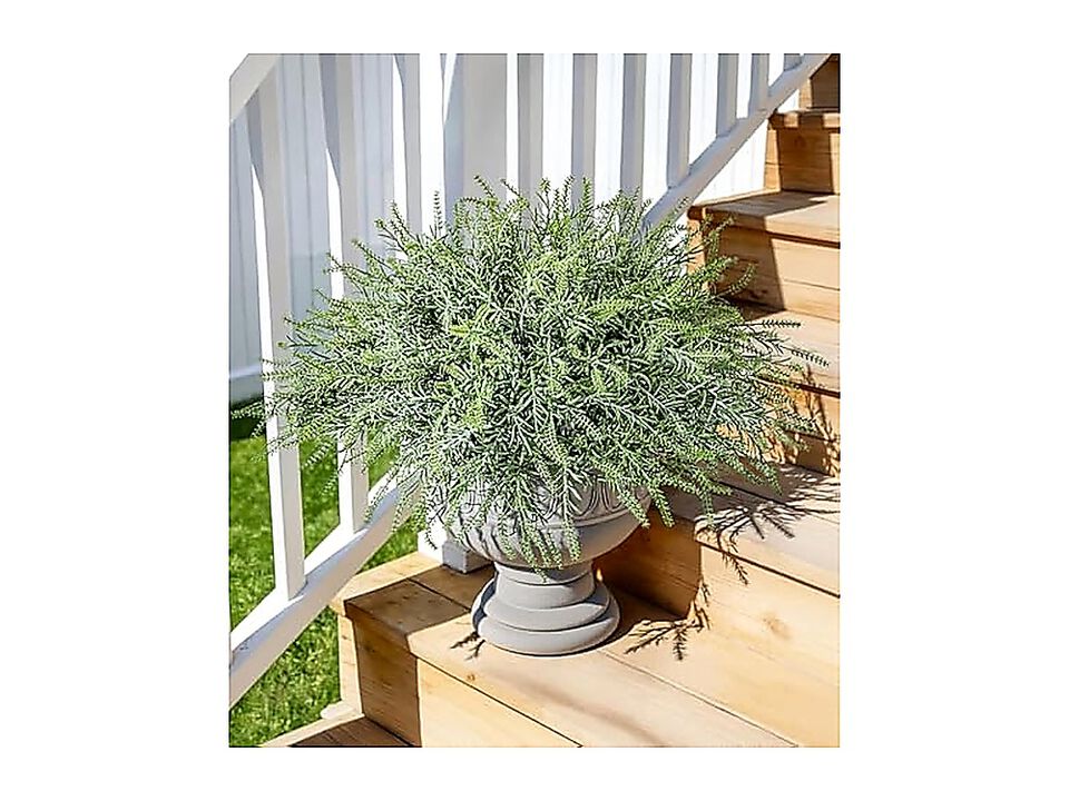 Artificial Faux Outdoor Plants Spring Summer Decor 10 Bundles Fake Plastic Grass
