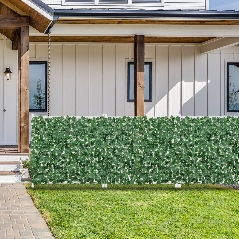 120" x 40" Artificial Ivy Privacy Fence for Outdoor Garden and Balcony Decor