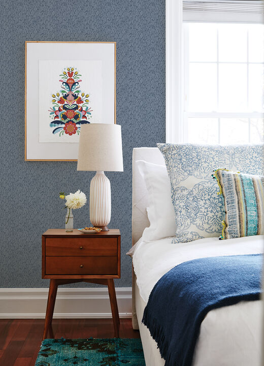 Mackintosh Indigo Textural Wallpaper