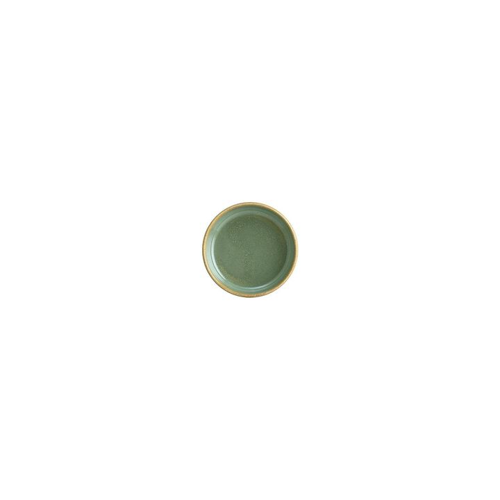 Sage dia.4" h:1" 1 oz. Round Green Vitrified Bowl (Set of 4)