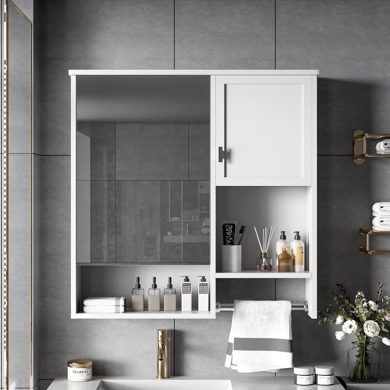 ELEMENT ACE Modern Wall Mounted Bathroom Medicine Cabinet with Adjustable Shelves image number 5