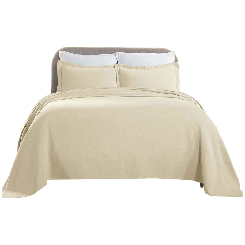 Lightweight Cotton Bedspread Set with Matching Shams image number 2