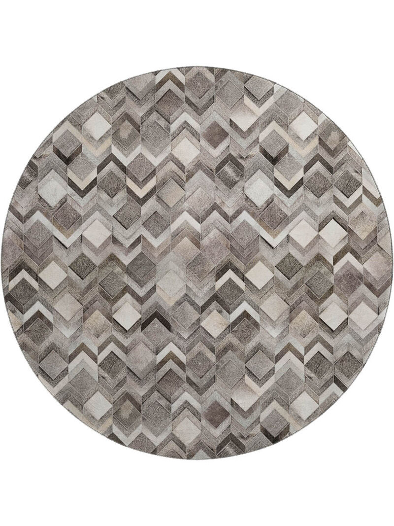 Bozeman BM5 Gray 8' Round Rug