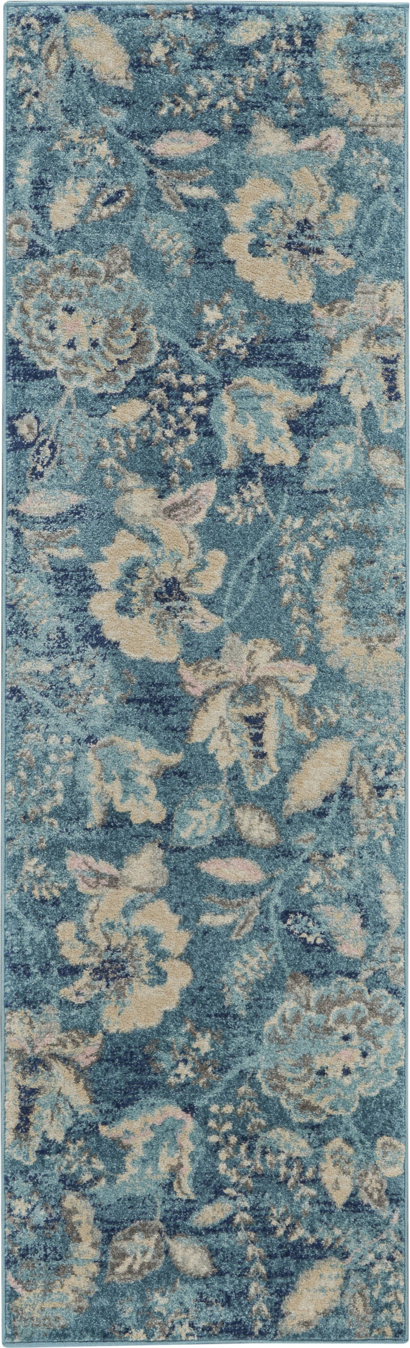 Tranquil TRA02 Turquoise 2' x 4' Rug image number 0