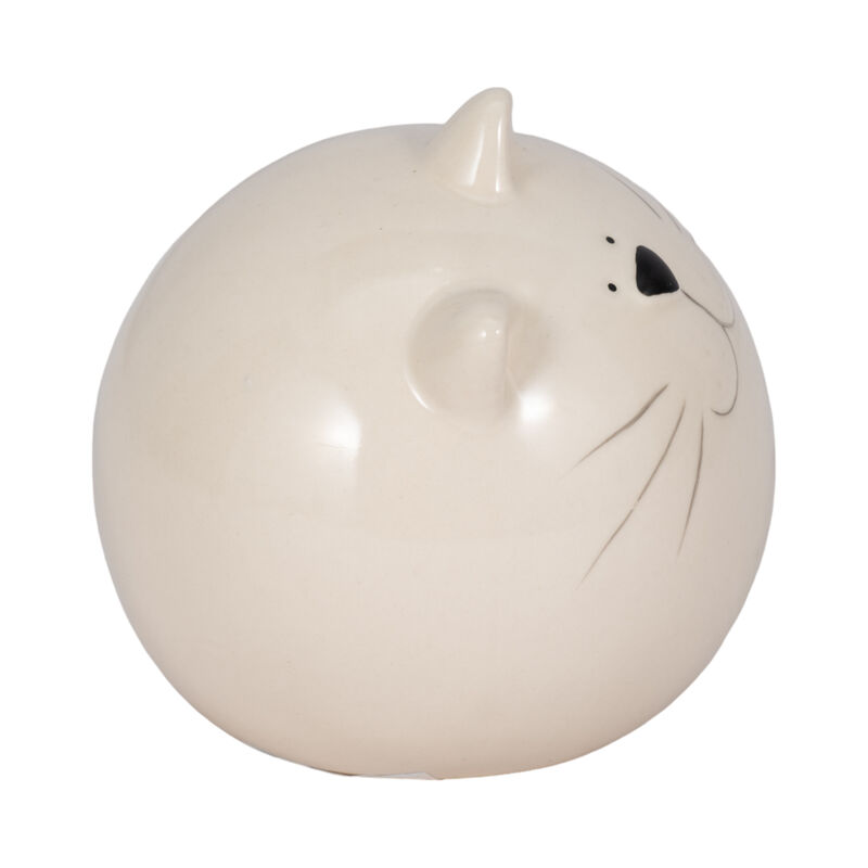 5" Kitty Orb, White image number 2