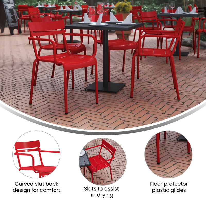 Metal Colorful Restaurant Chairs