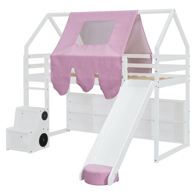 Wadnek Loft Bed House-shaped Frame image number 0