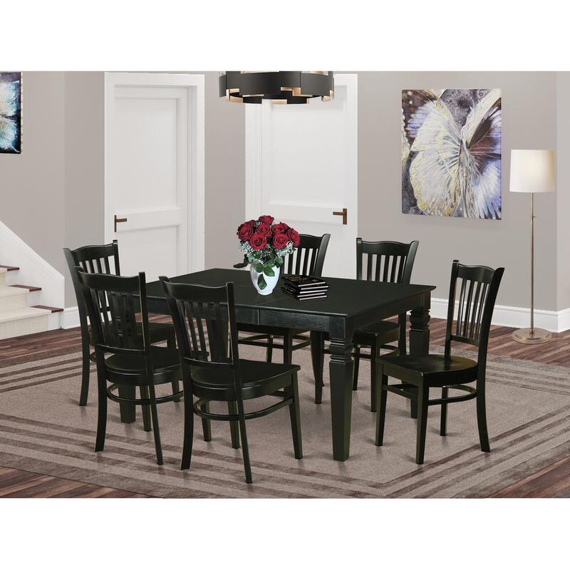 7 PC Dining room set for 6 -Dining Table and 6 dinette Chairs