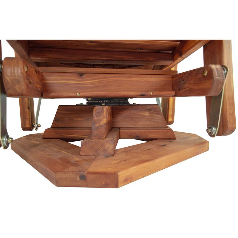American Furniture Classics Cedar Adirondack Swivel Glider