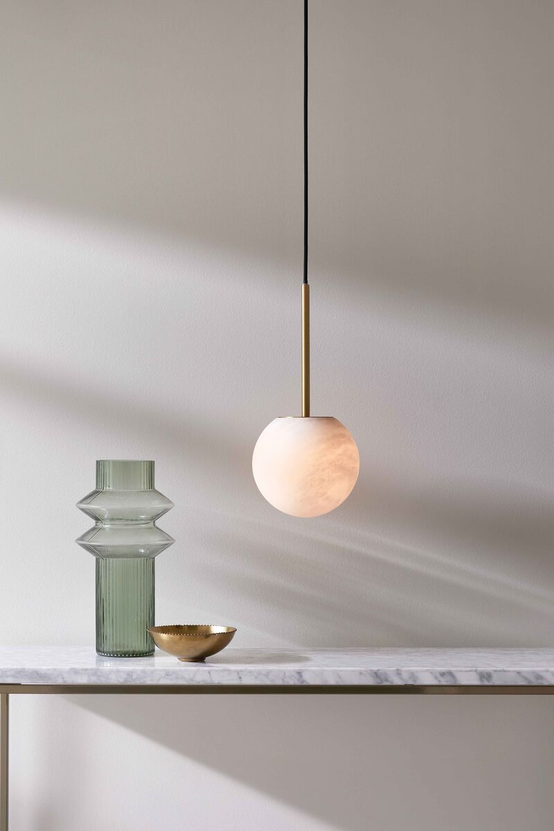 Beacon Lighting Lucent Alabaster Mini Pendant Light Modern Ceiling Pendant image number 5