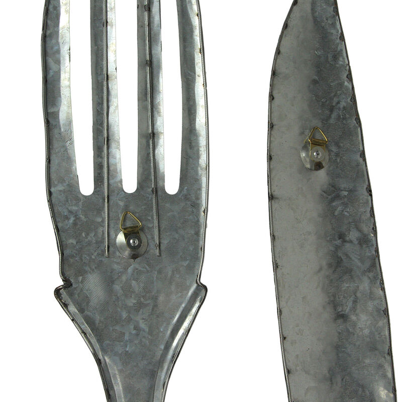 30 In Large Utensil Wall Art Decorative Knife Fork Farmhouse Kitchen Set of 2 image number 4