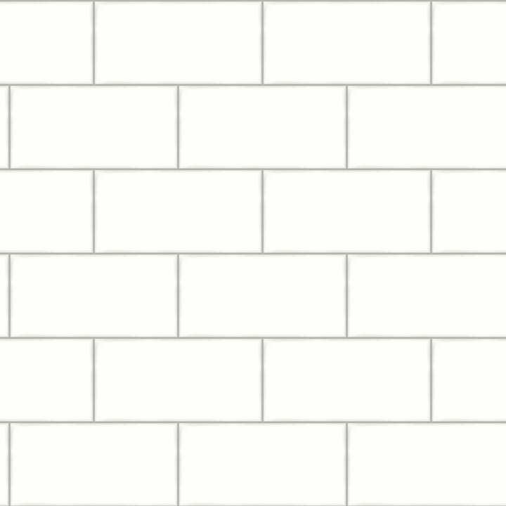 Freedom Off White Subway Tile Wallpaper