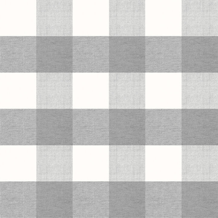 Buffalo Check Grey Peel & Stick Mural