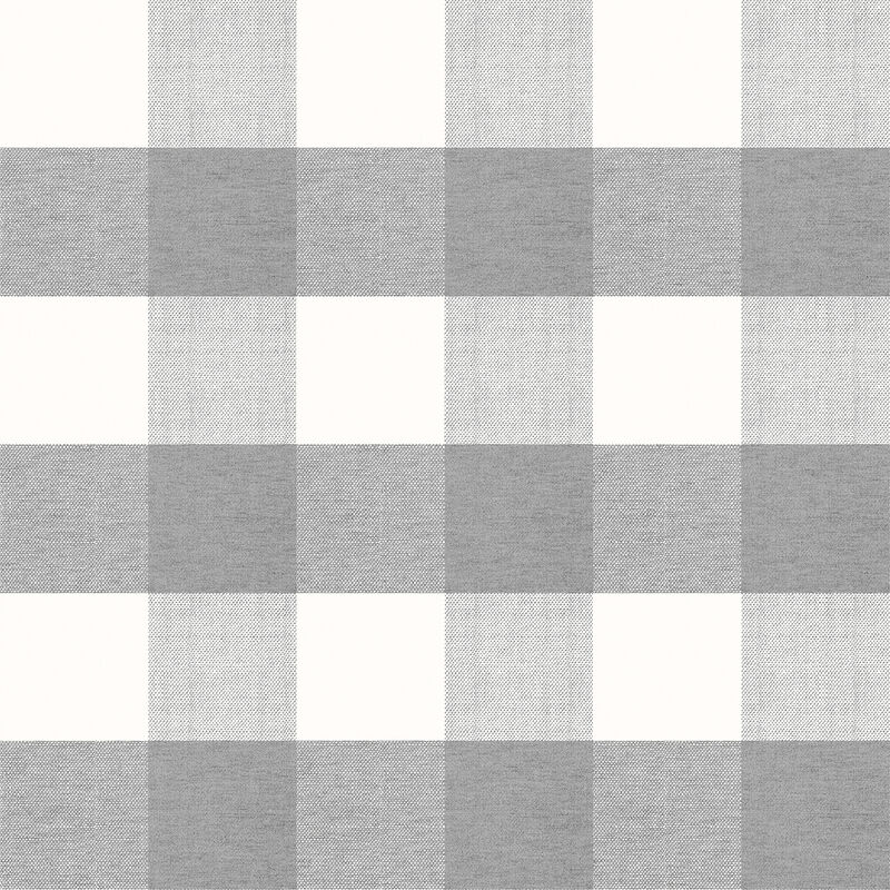 Buffalo Check Grey Peel & Stick Mural image number 0