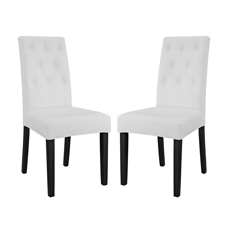 Confer Dining Side Chair Vinyl Set of 2 image number 0