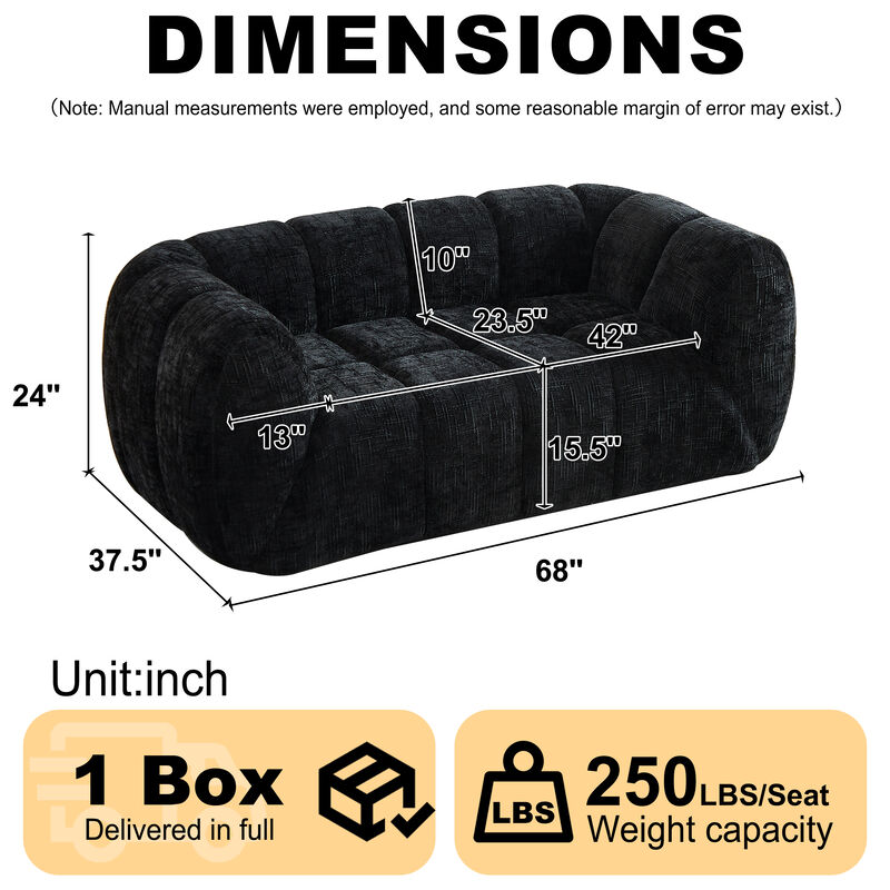 Wonsen Cloud Loveseat image number 9