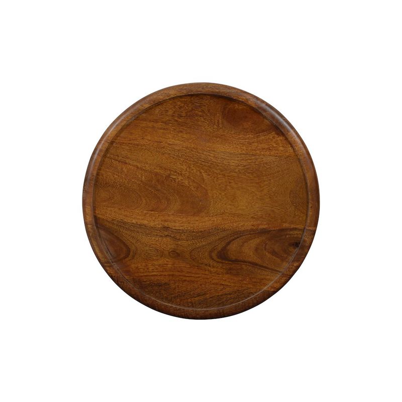 Jofran Decker Small Distressed Hardwood Global Drum End Table